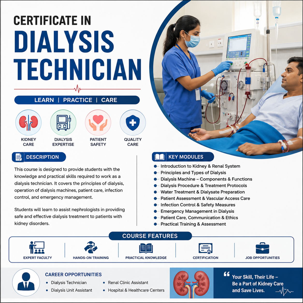 CERTIFICATE IN DIALYSIS TECHNICIAN